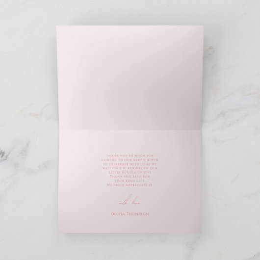 Sweet Little Bunny - Hartelijk dank Bedankkaart (Binnen)