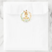 Sweet Little Bunny Het is een Boy Favor Sticker (Tas)