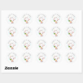 Sweet Little Bunny Ronde Sticker (Vel)