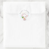 Sweet Little Bunny Ronde Sticker (Tas)