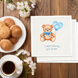 Sweet Little Cub Teddy Bear Baby shower Servet