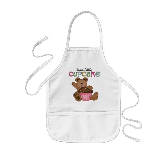 Sweet Little Cupcake apron Kinder Schort (Voorkant)