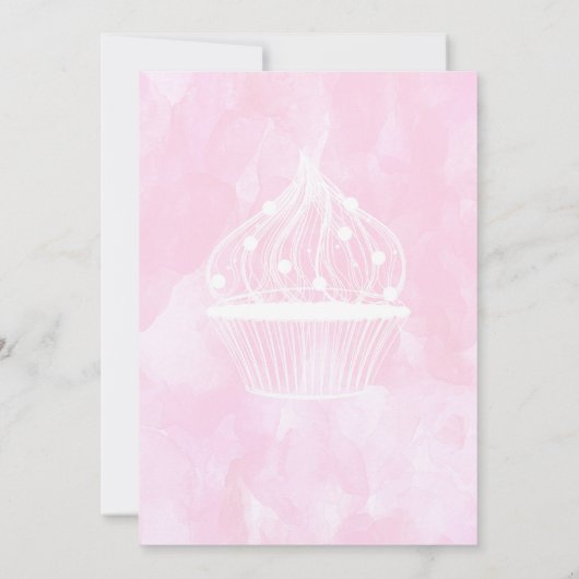 Sweet Little Cupcake Birthday Kaart (Achterkant)