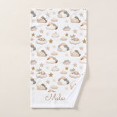 Sweet Little Deer Wolken en sterren Elegant Boho Bad Handdoek (Handdoek)