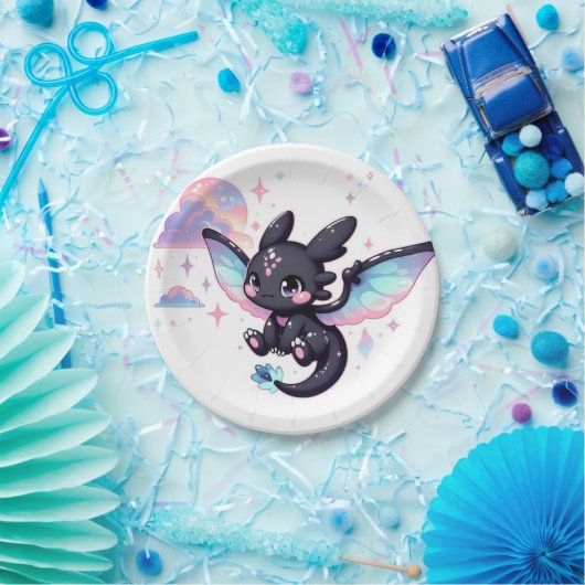 Sweet Little Dragon-Baby shower Papieren Bordje (Feest)