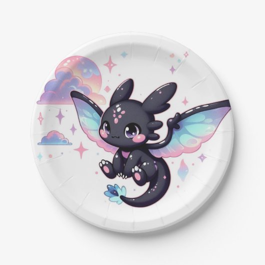 Sweet Little Dragon-Baby shower Papieren Bordje (Voorkant)