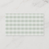 Sweet Little Duckling Gingham Baby shower Registry Informatiekaartje (Achterkant)