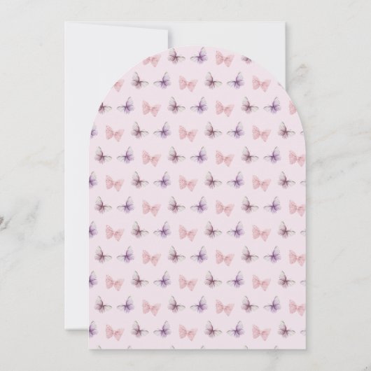 Sweet Little Fairy Wildflowers 1e verjaardag Kaart (Achterkant)