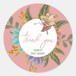 Sweet Little Fairy Wonderland Magical Woodland Ronde Sticker