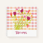 Sweet Little Flowered Receptenboek Notitieboek (Voorkant)