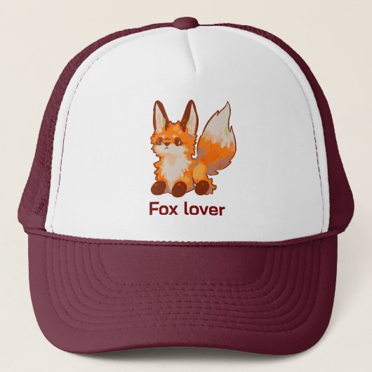 Sweet little fox, vos lover trucker pet (Voorkant)