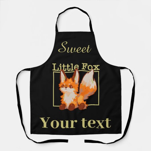 Sweet little Fox, vos, Schort (Voorkant)