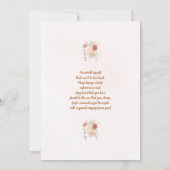 Sweet Little Girl Baby shower Invitation Kaart (Achterkant)