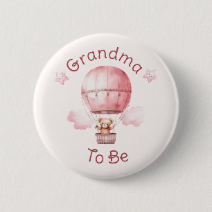 Sweet Little Girl On The Way Baby shower Ronde Button 5,7 Cm