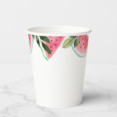 Sweet Little Girl Watermelon Baby shower Papieren Bekers (Achterkant)