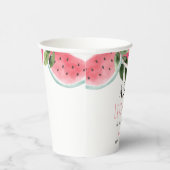 Sweet Little Girl Watermelon Baby shower Papieren Bekers (Rechts)