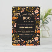 Sweet Little Halloween boo is on the way Kaart (Staand voorkant)