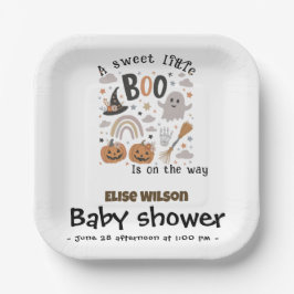 Sweet Little Halloween boo is on the way Papieren Bordje