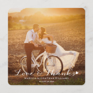 Sweet Little Heart Weddenschap Hartelijk dank Bedankkaart