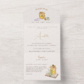 Sweet Little Honey Baby shower All In One Uitnodiging (Binnen)