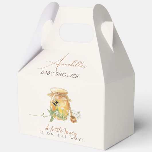 Sweet Little Honey Baby shower Bedankdoosjes (Voorkant)