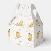 Sweet Little Honey Baby shower Bedankdoosjes (Achterkant)