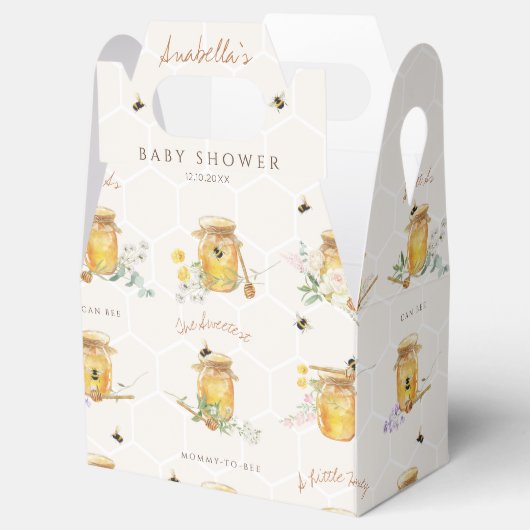 Sweet Little Honey Baby shower Bedankdoosjes (Geopend)