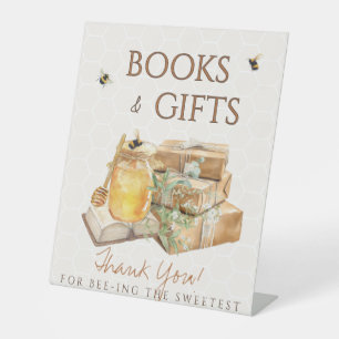 Sweet Little Honey Baby shower Boeken Geschenken Reclamebord Met Voetstuk