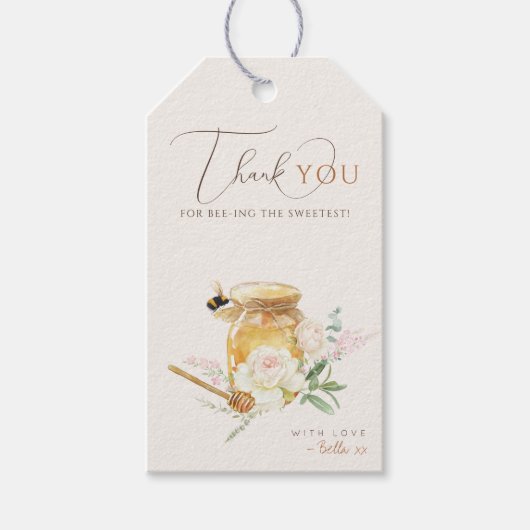 Sweet Little Honey Baby shower Cadeaulabel (Voorkant)