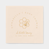 Sweet Little Honey Baby shower Folie Servetten (Voorkant)