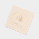 Sweet Little Honey Baby shower Folie Servetten (Links)