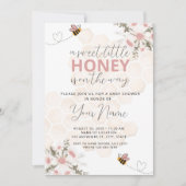 Sweet Little Honey Baby shower Invitation Kaart (Voorkant)
