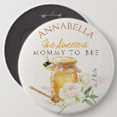 Sweet Little Honey Baby shower Ronde Button 6,0 Cm (Voorkant /achterkant)