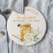 Sweet Little Honey Baby shower Ronde Button 6,0 Cm (In situ)