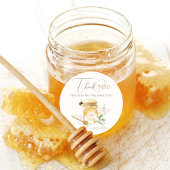 Sweet Little Honey Baby shower Ronde Sticker