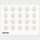 Sweet Little Honey Baby shower Ronde Sticker (Vel)