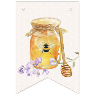 Sweet Little Honey Baby shower Vlaggetjes