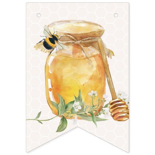 Sweet Little Honey Baby shower Vlaggetjes (Eerste vlag)