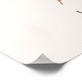 Sweet Little Honey Baby shower Welkomstbord Poster (Hoek)