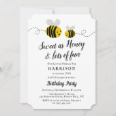 Sweet Little Honey Bee 1e verjaardag Kaart (Voorkant)