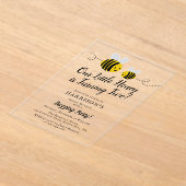 Sweet Little Honey Bee 2de verjaardag Acryl Uitnodigingen (Laagn)