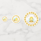 Sweet Little Honey Bee Baby shower Dank u Confetti (Achterkanten)