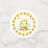 Sweet Little Honey Bee Baby shower Dank u Confetti (Kleine voorkant)
