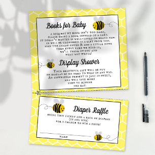 Sweet Little Honey Bee Baby shower Detail Informatiekaartje