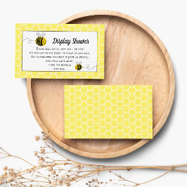 Sweet Little Honey Bee Baby shower Display Shower Informatiekaartje