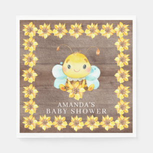 Sweet Little Honey Bee Baby shower Paper Napkins Servet