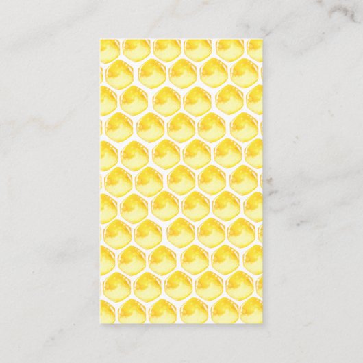 Sweet Little Honey Bee Diaper Raffle Ticket Informatiekaartje (Achterkant)