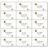 Sweet Little Honey Bee Individueel Gastadres Sticker (Voorkant)