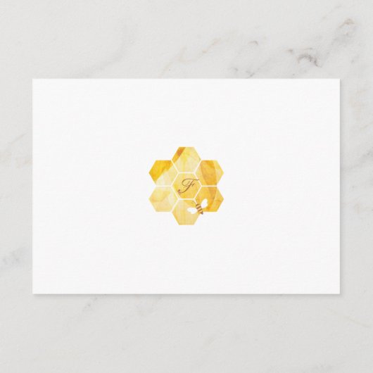 Sweet Little Honey On Way Diaper Raffle Ticket Informatiekaartje (Achterkant)