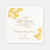 Sweet Little Honey op de weg Bee Baby shower Servet (Voorkant)